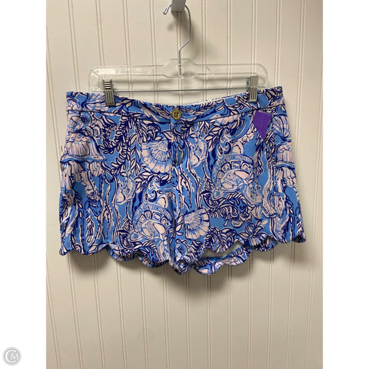 Shorts Designer By Lilly Pulitzer In Blue & White, Size: 10
