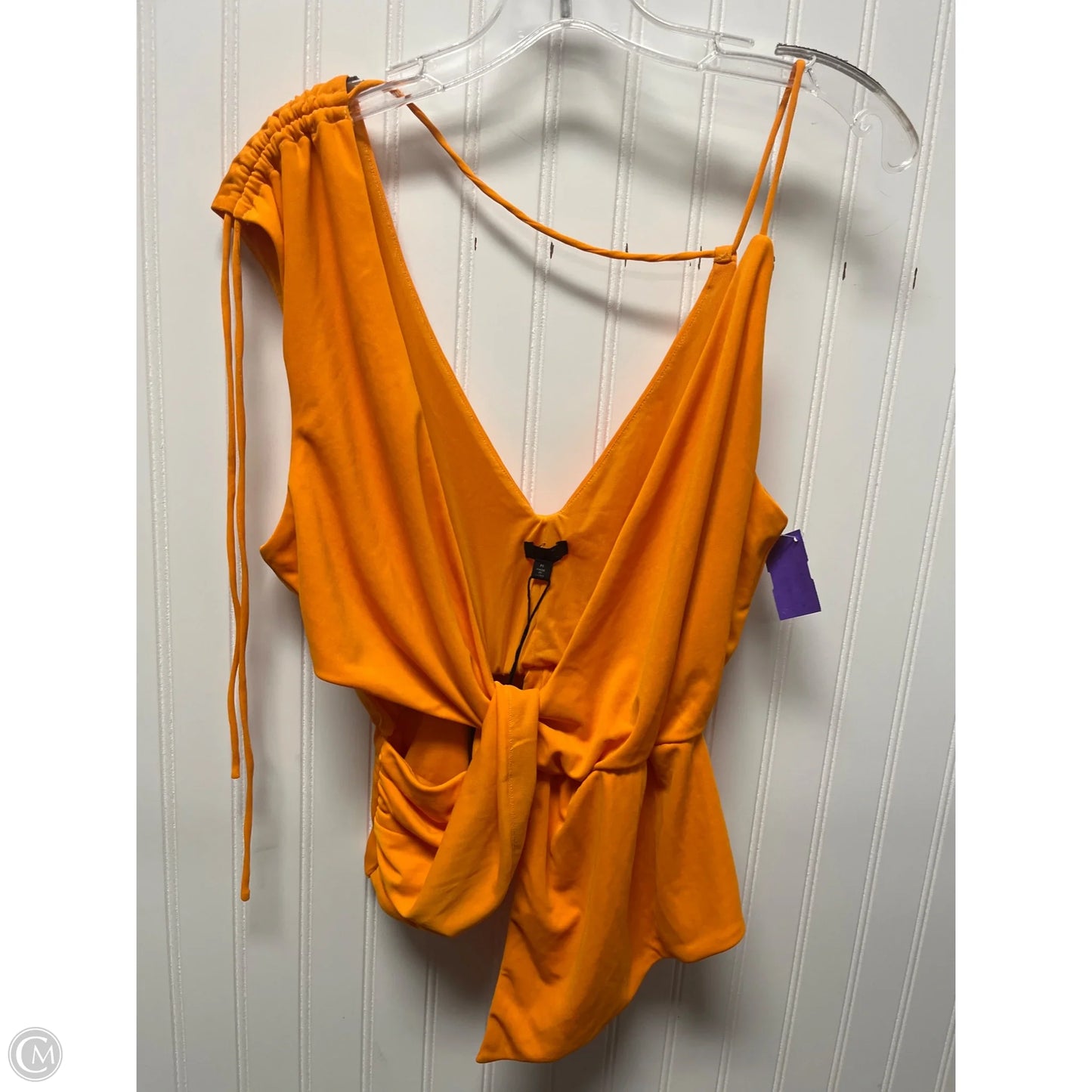 Top Sleeveless By Cmc In Orange, Size: M