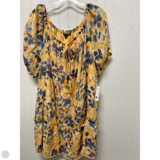 Dress Casual Short By Zac And Rachel In Orange, Size: 2x