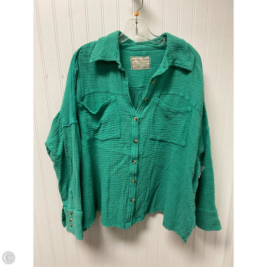 Top Long Sleeve By We The Free In Green, Size: S