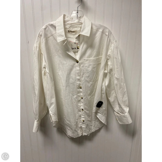 Top Long Sleeve By We The Free In Ivory, Size: Xs
