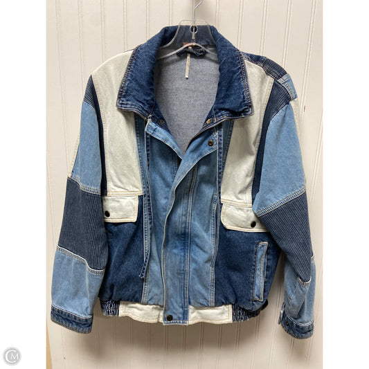 Jacket Denim By Free People In Blue Denim, Size: Xs