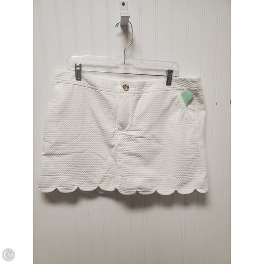 Skort Designer By Lilly Pulitzer In White, Size: 14