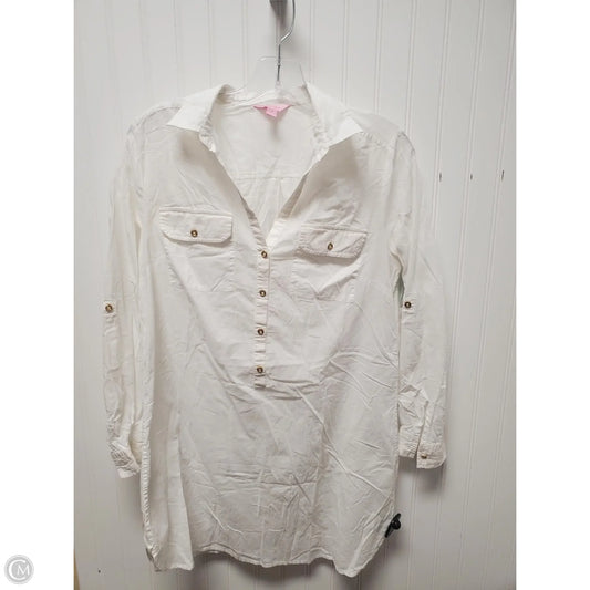 Top Sleeveless Designer By Lilly Pulitzer In White, Size: S