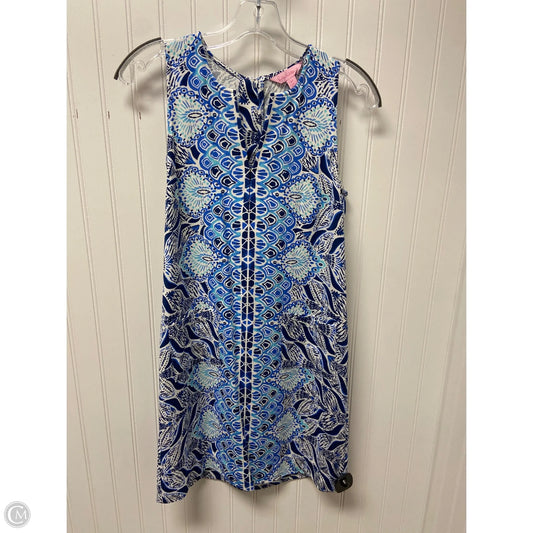 Dress Designer By Lilly Pulitzer In Blue & White, Size: Xs