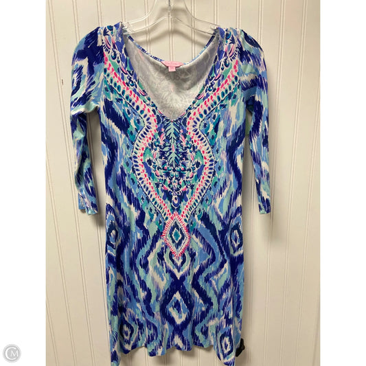 Dress Designer By Lilly Pulitzer In Blue & White, Size: Xxs