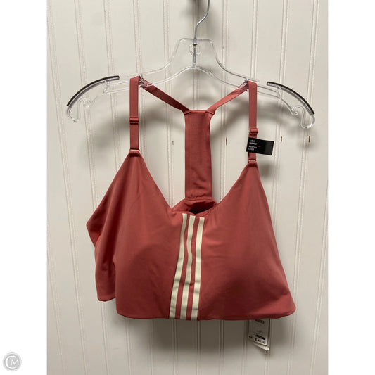 Athletic Bra By Adidas In Pink, Size: 4x