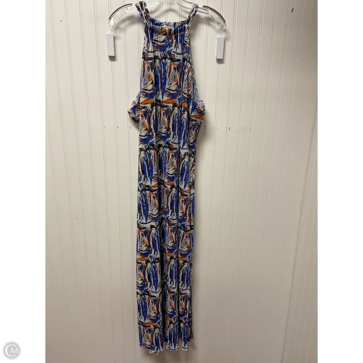 Dress Casual Maxi By Cmc In Blue & Orange, Size: 2x