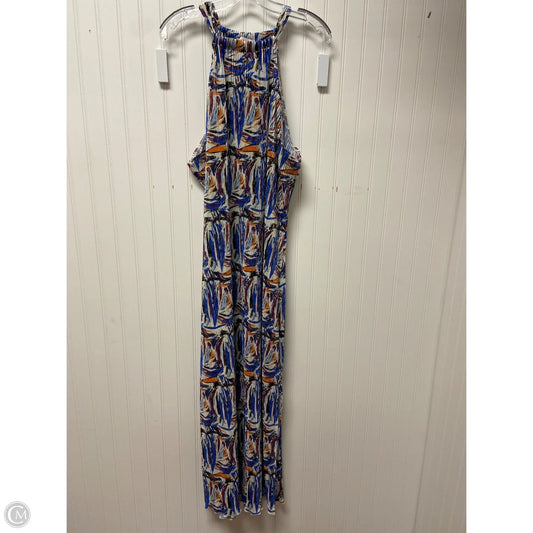 Dress Casual Maxi By Cmc In Blue & Orange, Size: 2x