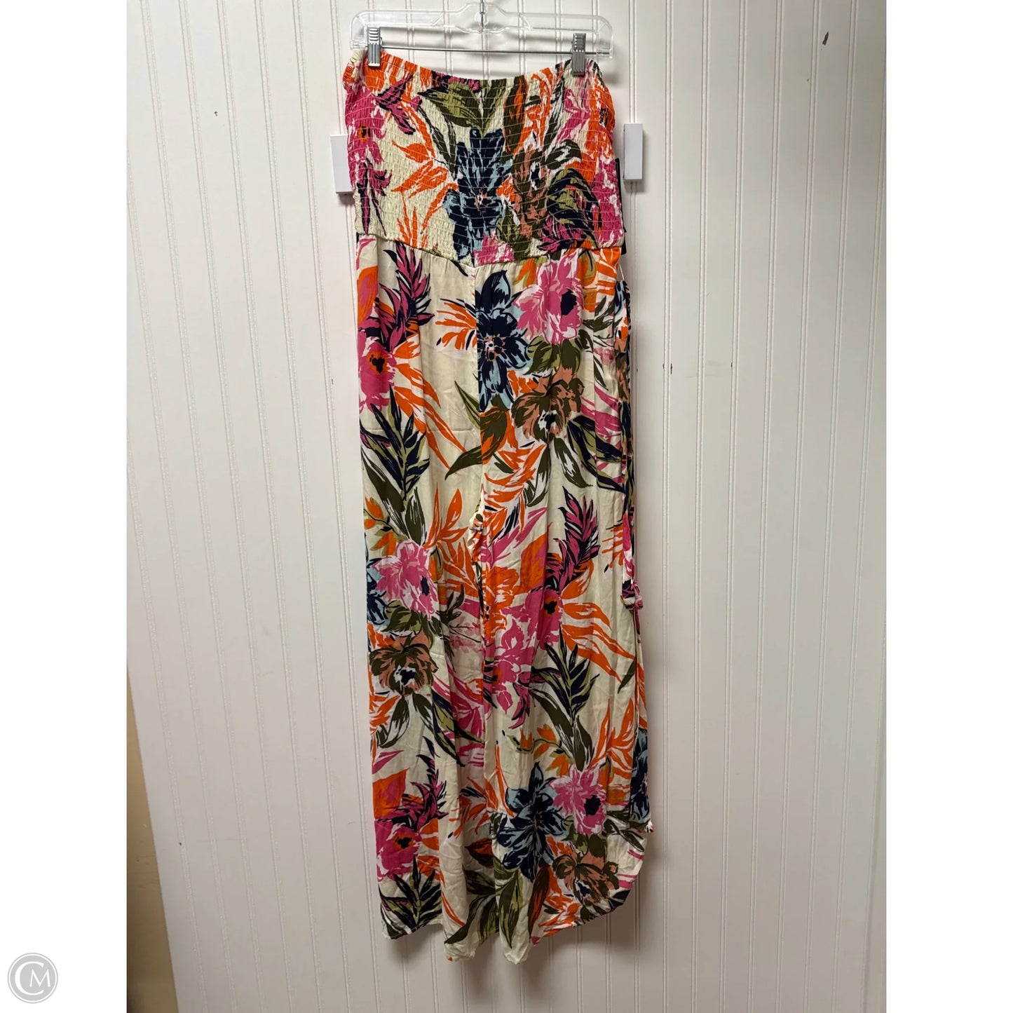 Jumpsuit By Msk In Tropical Print, Size: Xl