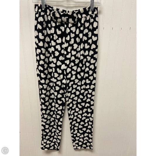 Pants Designer By Kate Spade In Black & White, Size: 0