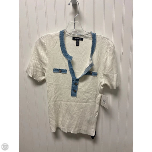 Top Short Sleeve Basic By Ellen Tracy In White, Size: M