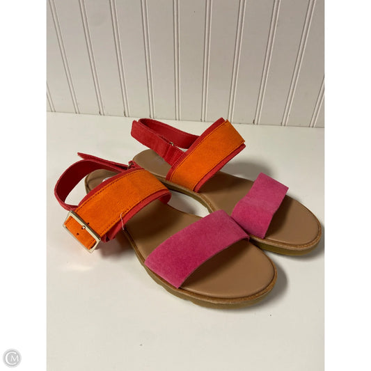 Sandals Flats By Sorrelli In Orange & Pink, Size: 9.5