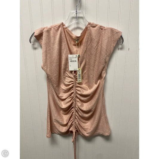 Top Short Sleeve By Max Studio In Pink, Size: S