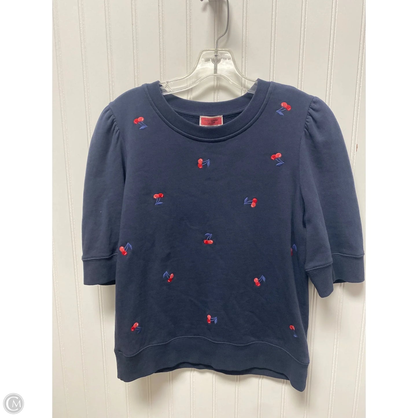 Top Short Sleeve Designer By Kate Spade In Grey, Size: M