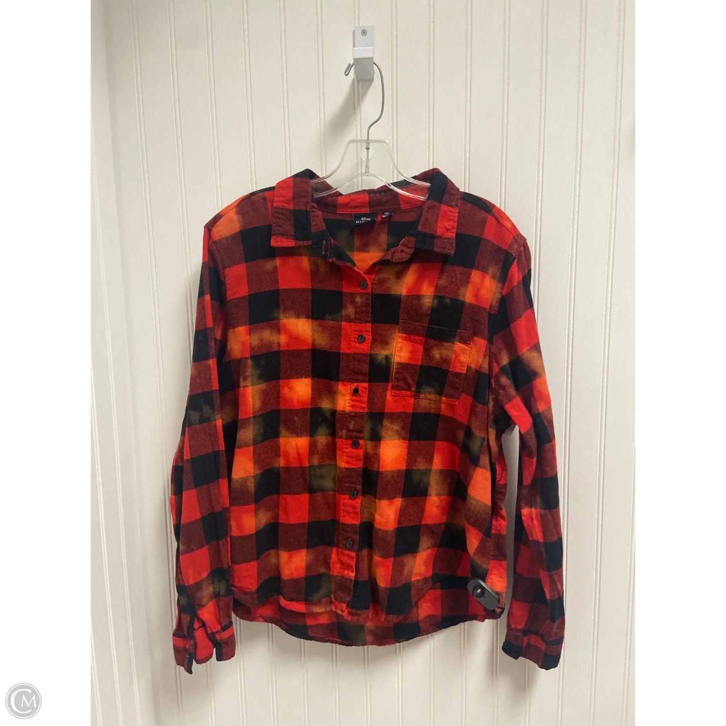 Top Long Sleeve Basic By Disney Store In Red, Size: M