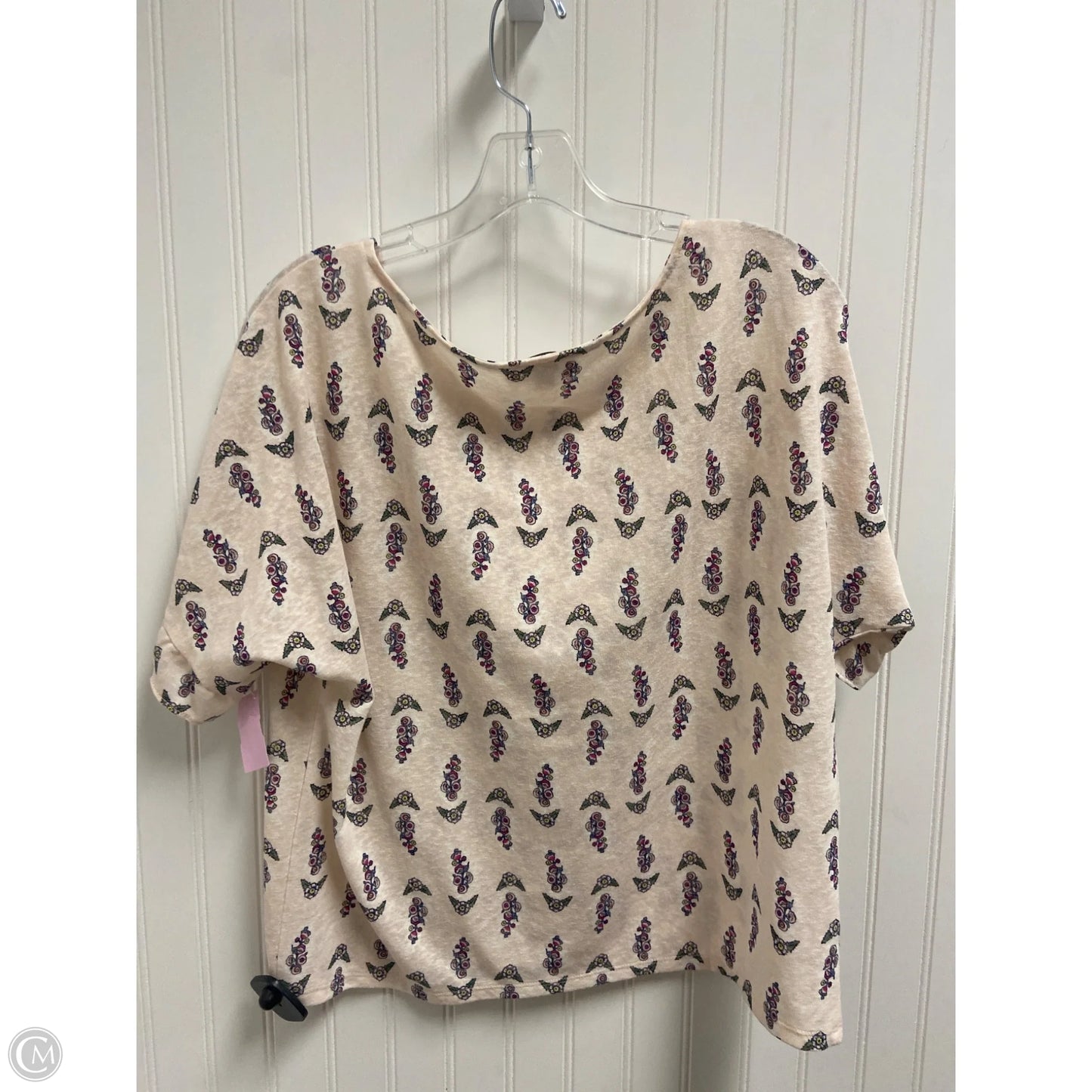 Top Short Sleeve Basic By Loft In Pink, Size: M