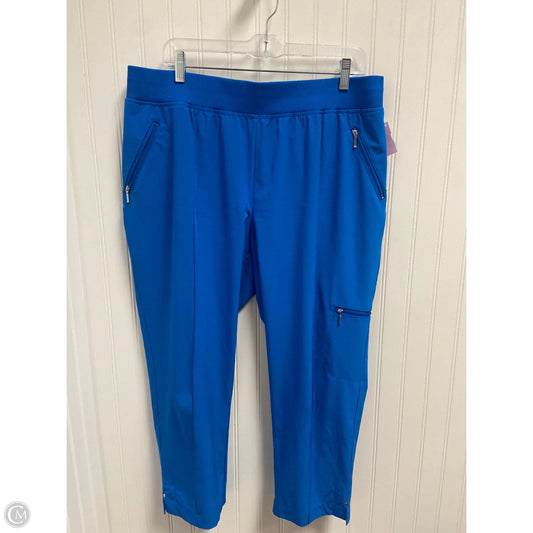 Athletic Pants By Zenergy By Chicos In Blue, Size: 14