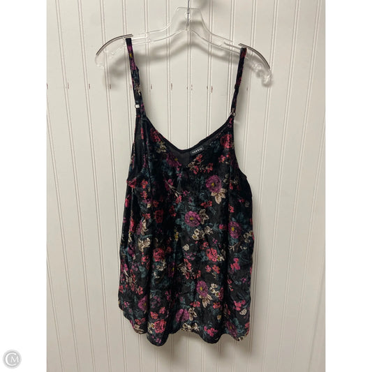 Top Sleeveless By Torrid In Floral Print, Size: L