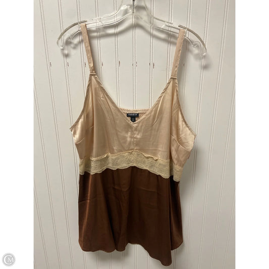 Top Sleeveless By Torrid In Brown, Size: L