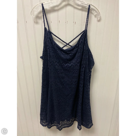 Top Sleeveless By Rue 21 In Navy, Size: 3x
