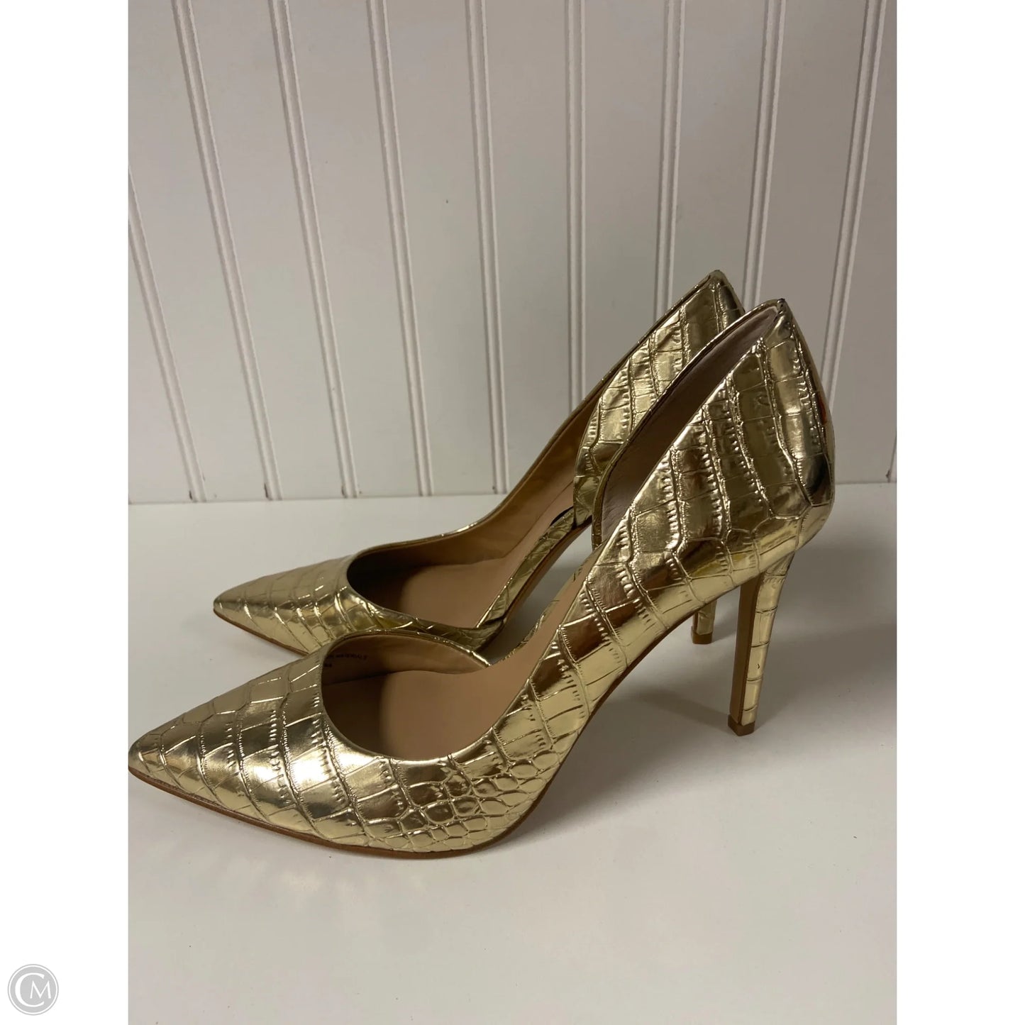 Shoes Heels Stiletto By Inc In Gold, Size: 9