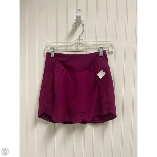 Athletic Skort By Athleta In Purple, Size: Xxs