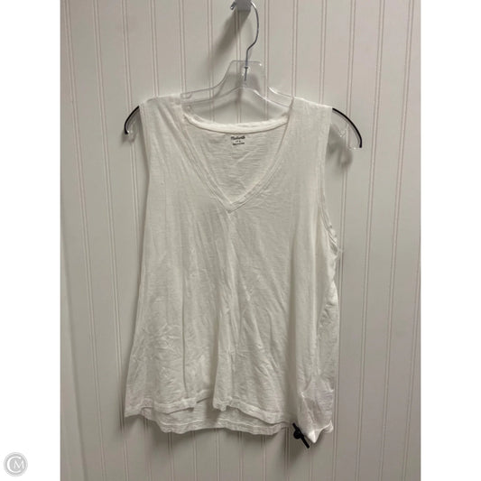 Top Sleeveless Basic By Madewell In White, Size: L