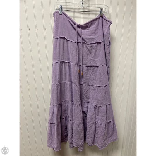 Skirt Maxi By Free People In Purple, Size: L