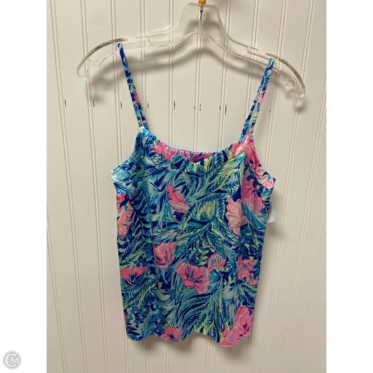 Top Sleeveless Designer By Lilly Pulitzer In Blue & Pink, Size: Xxs