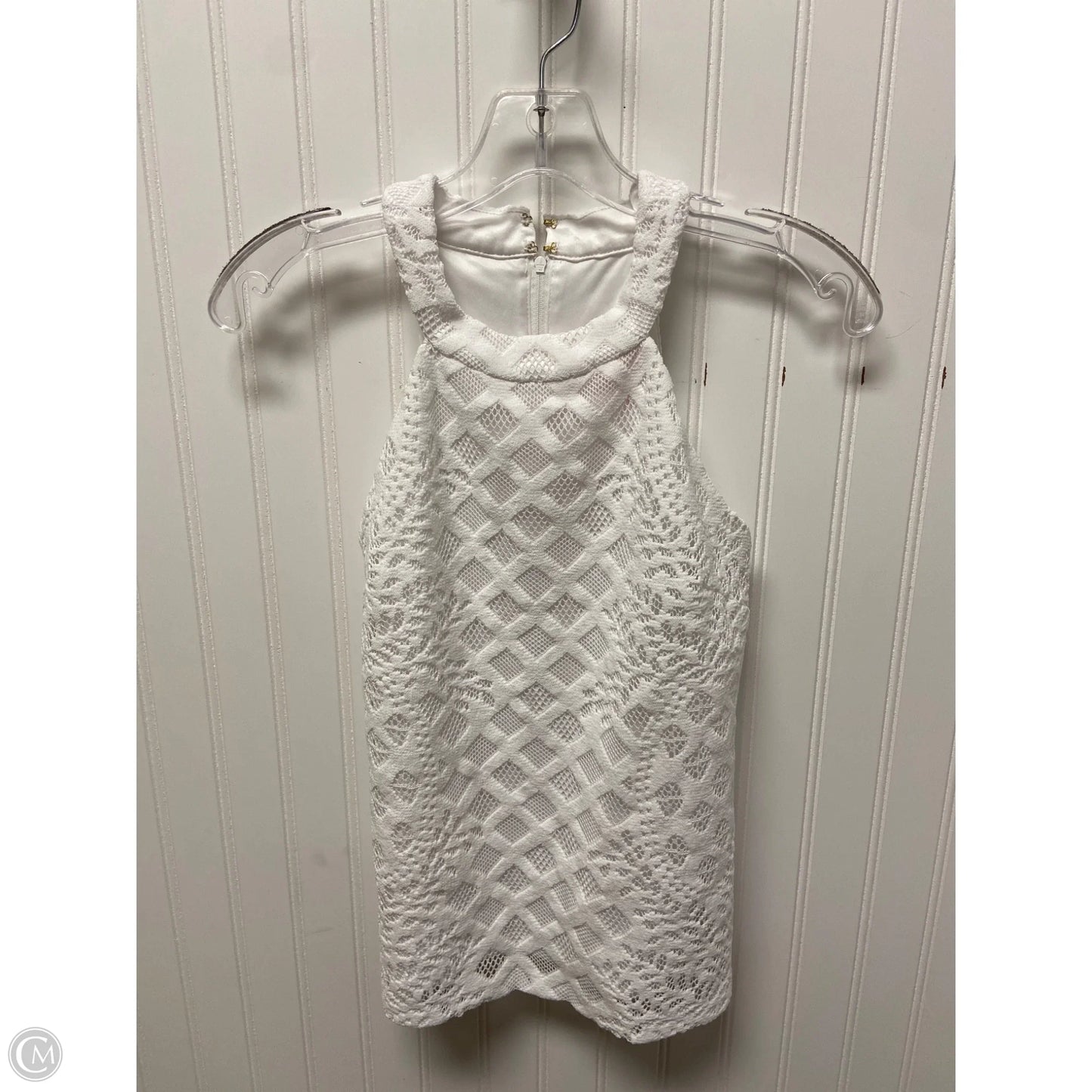 Top Sleeveless Designer By Lilly Pulitzer In White, Size: Xxs