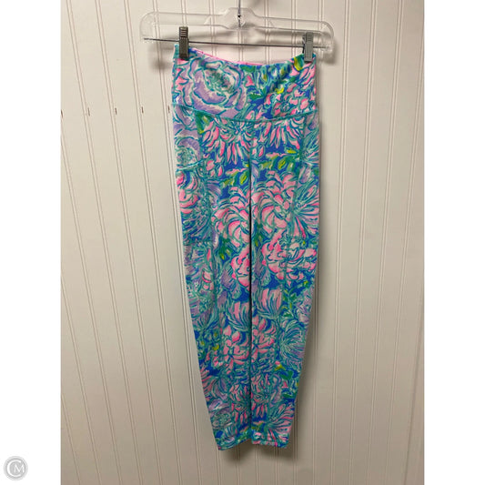 Pants Designer By Lilly Pulitzer In Blue & Pink, Size: Xxs