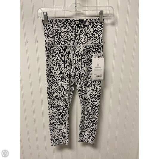 Athletic Leggings Capris By Athleta In Black & White, Size: Xxs