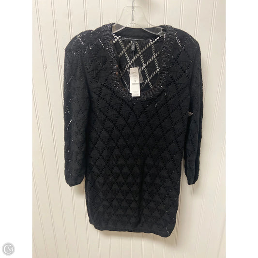 Tunic Long Sleeve By White House Black Market In Black, Size: M