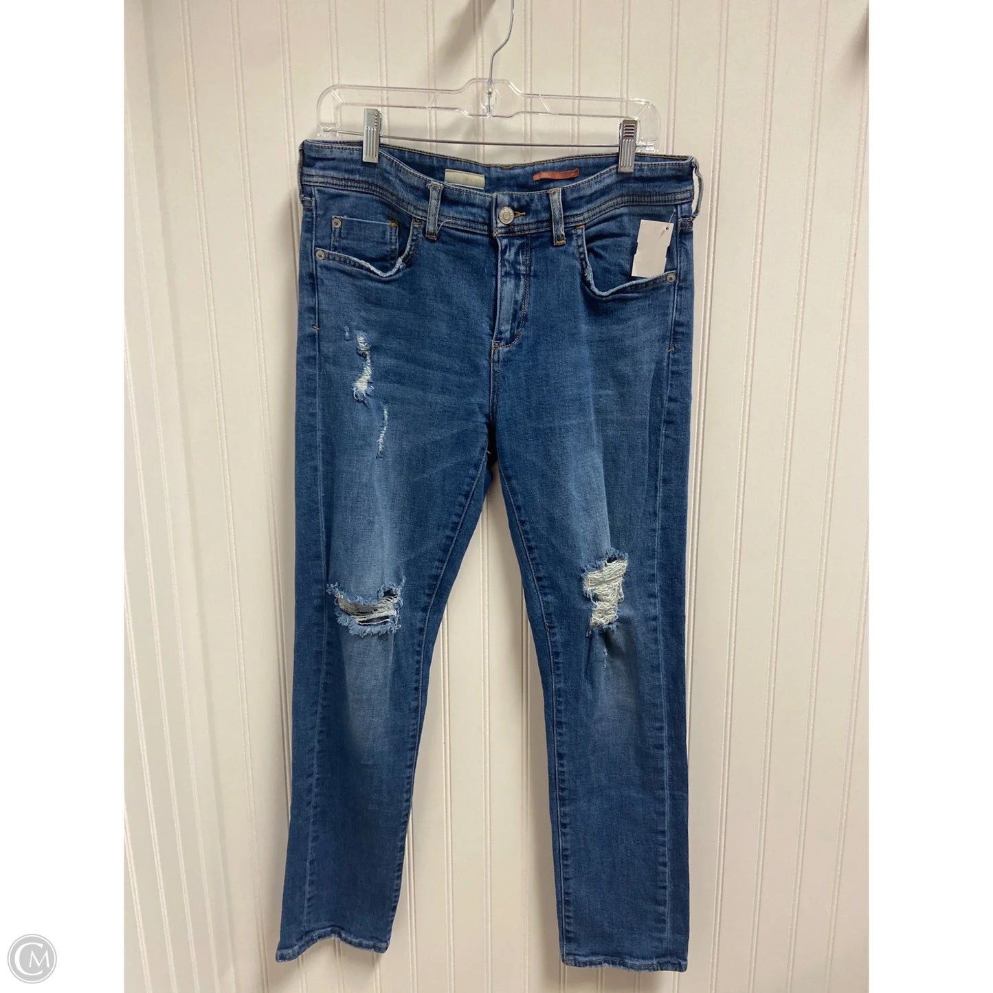 Jeans Straight By Pilcro In Blue Denim, Size: 8