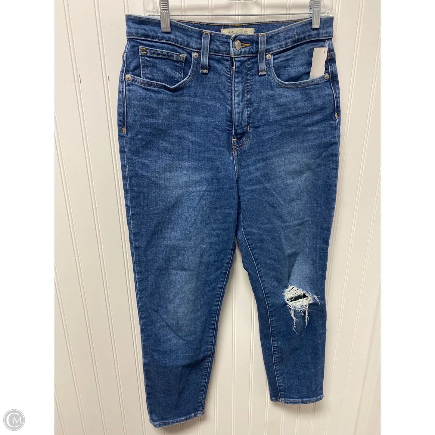 Jeans Straight By Madewell In Blue Denim, Size: 6