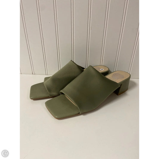 Sandals Heels Block By Vince Camuto In Green, Size: 9