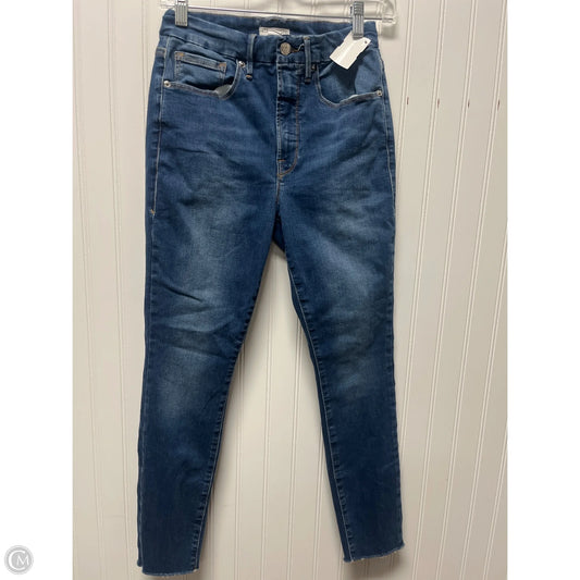 Jeans Skinny By Good American In Blue Denim, Size: 6