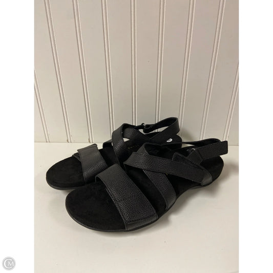 Sandals Flats By Vionic In Black, Size: 9