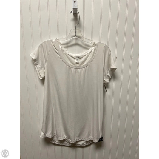 Athletic Top Short Sleeve By Athleta In White, Size: Sp