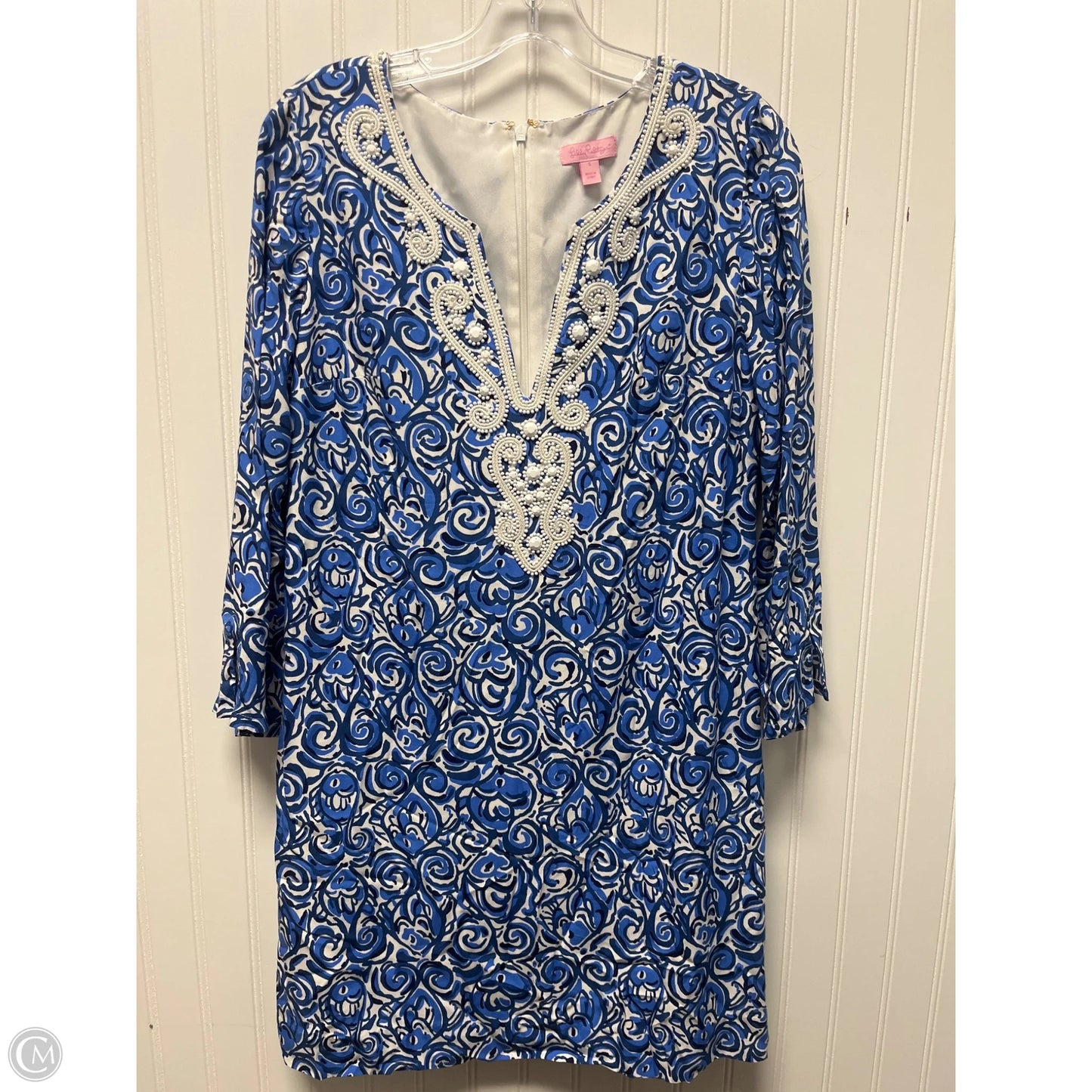 Dress Casual Short By Lilly Pulitzer In Blue & White, Size: S