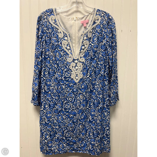 Dress Casual Short By Lilly Pulitzer In Blue & White, Size: S