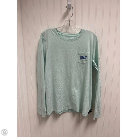 Top Long Sleeve Basic By Vineyard Vines In Aqua, Size: Xl