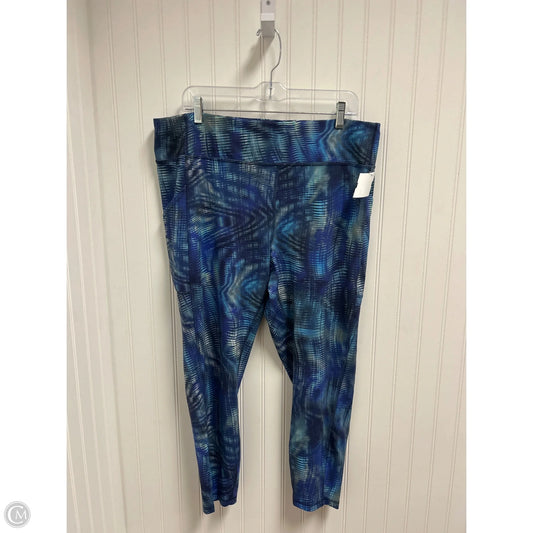 Athletic Leggings By Lululemon In Blue, Size: 1x