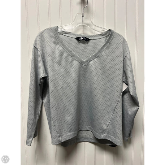 Athletic Top Long Sleeve Crewneck By The North Face In Grey, Size: M