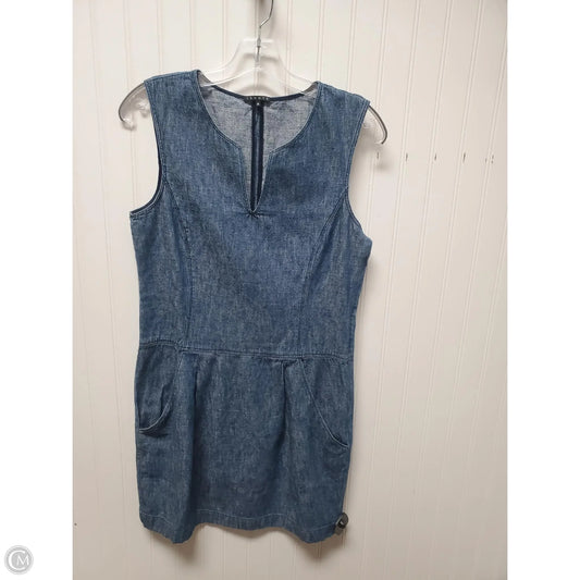 Dress Casual Short By Theory In Blue Denim, Size: M