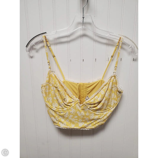 Top Sleeveless By Free People In Yellow, Size: L