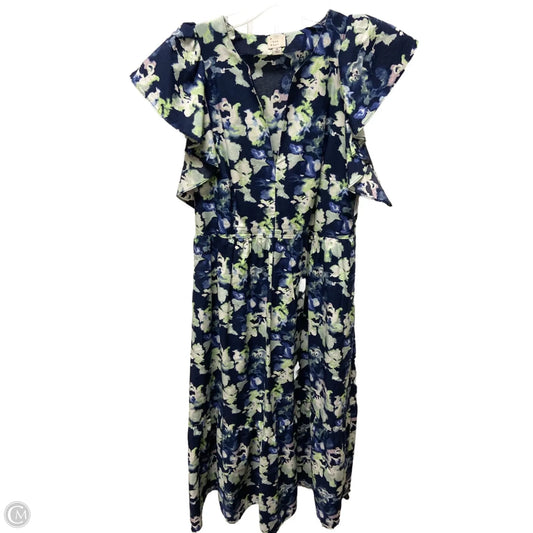 Dress Casual Maxi By A New Day In Blue & Green, Size: M