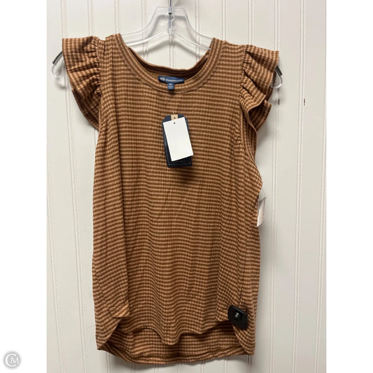 Top Sleeveless By Democracy In Striped Pattern, Size: M