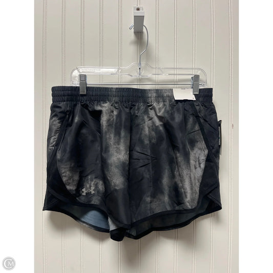 Athletic Shorts By Under Armour In Black & Grey, Size: L